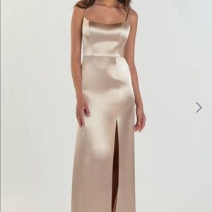 Jenny Yoo Chase Gown Gold Champagne